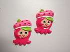 Strawberry Shortcake   Flat Back Resins / Cabochons / E