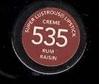 REVLON Super Lustrous Lipstick #535 RUM RAISIN (Creme)