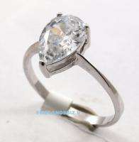 Womens Ring Sterling Silver Clear CZ Size 5 6 7 10 11  