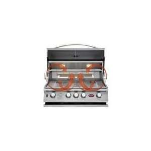  Cal Flame 32 Inch 4 Burner Convection Built In Natural Gas 