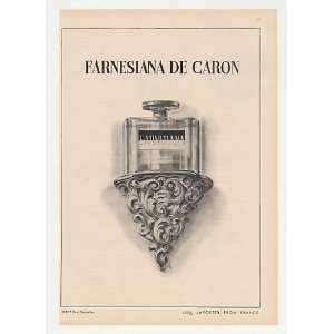  1947 Farnesiana de Caron Perfume Bottle Print Ad