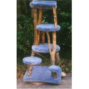 The Towers 5 Level Rustic Cat Tree  Color BROWN  Leg Covering SISAL 