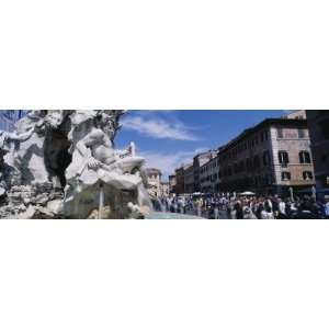   Piazza Navona, Rome, Italy by Panoramic Images , 8x24