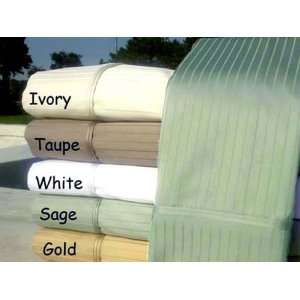   1000TC Egyptian Cotton OLYMPIC QUEEN SAGE Pin Stripe Sheet Set
