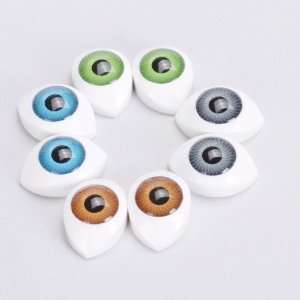   Oval Hollow Back Plastic Eyes For Doll Mask DIY 14mm Toys & Games