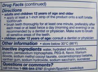 YOU WILL RECEIVE 1 Sealed Tube of Sensodyne Toothpaste 6.5oz/184g
