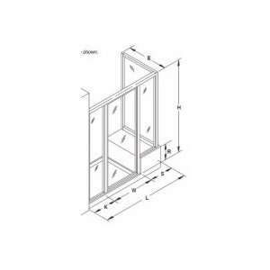  Proline 14900 series moraine glass 84 x 36 custom pivot/swing 