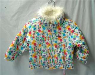   Preschool Jelly Jean Snow Ski Jacket Fizzy Print Size 6 NEW  