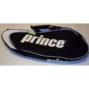  Prince Volley Tennis Bag BK/WH (Holds up to 6 Rackets 