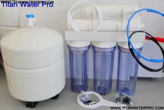   Pro Reverse Osmosis Water Filter System 5 Stage 100GPD Clear Housing