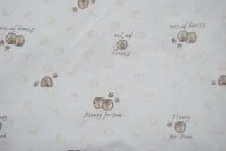   Winnie the Pooh Honey for Two Mini Security Blanket Lovey white satin