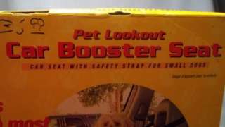 DOG CAR BOOSTER SEAT FOR SMALL  20 LBS DOGS. FROM OUTWARD HOUND 
