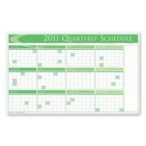  2012 Quarterly Wall Calendar   Green