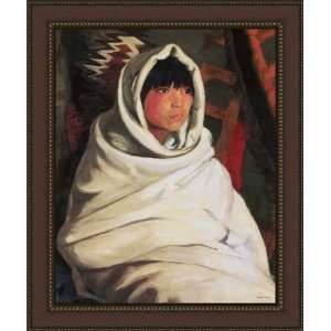  Henri   Indian Girl in Ceremonial Blanket