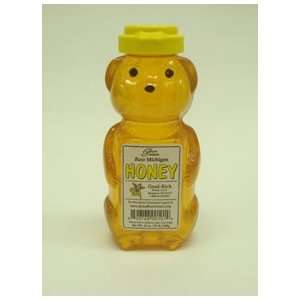 Good Rich Honey   Liquid Raw Michigan Honey Bear 12 Oz. (Pack of 6 