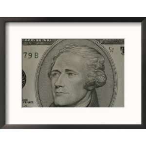  Portrait of Alexander Hamilton on the Ten Dollar Bill 