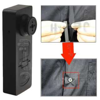 HD Mini Button Pinhole Spy Camera Hidden DVR Camcorder Vedio Recorder 