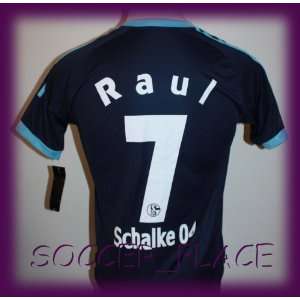 SCHALKE 04 AWAY RAUL 7 (EX REAL MADRID) FOOTBALL SOCCER JERSEY MEDIUM 