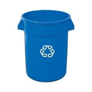  Brute Recycling Container, 32 Gallon Capacity, Blue 