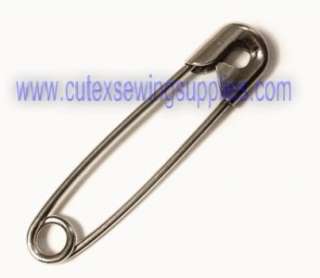 100 pcs Nickel Plated Steel SAFETY PINS 1 1/16 length (27mm)  