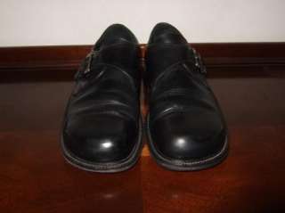   Footprints Black Leather Monk Strap Shoes Mens Sz.42/ 8.5 9 M  