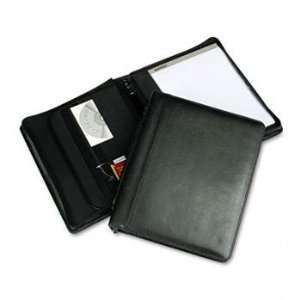 Samsill 15540   Leather Multi Ring Zippered Portfolio, Two Part, 1 Cap 