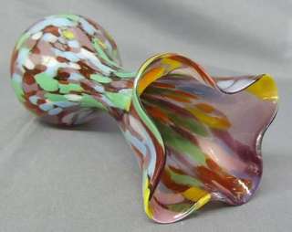 attributed to rainbow glass co 7 tall 3 25 lip 2 base in excellent 