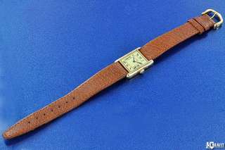 Ladies Cartier Silver Vermeil Tank Wrist Watch  