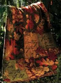This high quality tapestry throw features a beautiful array of leaves 