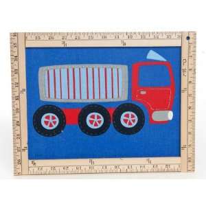  Road Trip Wall Hanging   Dump Truck with Rulers Baby