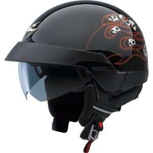  Scorpion EXO 100 Spitfire Half Helmet X Small  Orange 