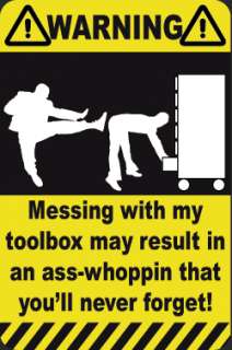 NEW Sticker decal for tool box storage chest or cabinet  