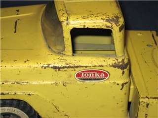 Vintage TONKA Truck Trailer CAR TRANSPORTER Carrier Hauler Metal Toy 