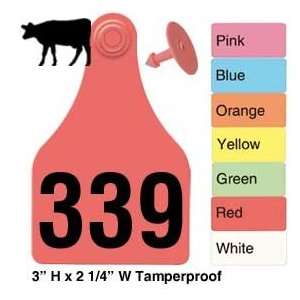   Large Tamperproof Beef and Dairy Ear Tag (Numbered)