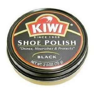  Kiwi 2.5 Ounce Shoe Polish (All Colors) 1 Can (Black 