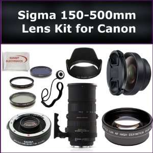  Sigma 150 500mm f/5 6.3 DG OS HSM APO Autofocus Lens Kit 