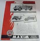 Maxim 1952 500 Triple Combo Pumper Truck Sales Brochure