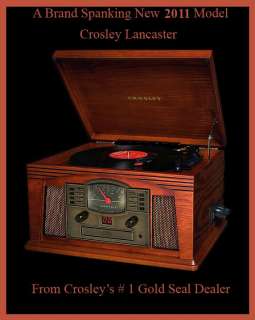 Crosley Lancaster CR42 Turntable w/ Free Extra Needle +  