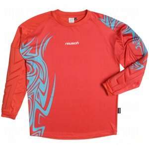  Reusch Mens Bakura Goalie Jersey Red/Aqua/X Large Sports 