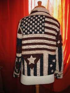 SADDLE RIDGE Jacket TAPESTRY COTTON W STAR METAL BUTTONS SIZE L  MADE 