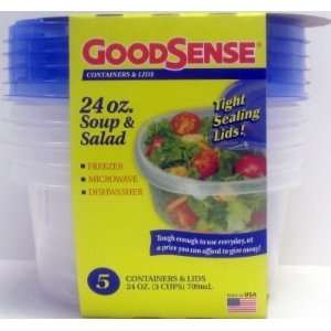  Good Sense Stor Cont Soup/Salad 24 oz. 5Pk (3 Pack)