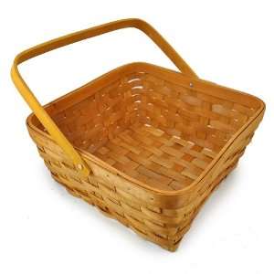 Large Square Basket with Swing Handle 