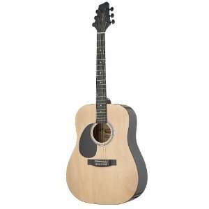  Stagg SW203LH N Lefty Dreadnought Acoustic Guitar Nat 