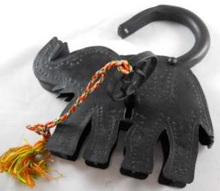 Unique Large Metal Elephant Padlock with Key & Tassel Padlocks Gifts 
