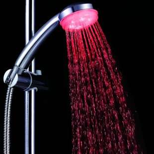 Color LED Romantic Light Water Bathroom Shower Head  