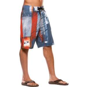    Plated Mens Boardshort Beach Swimming Pants   Orange Hue / Size 30