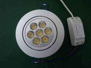 Dimmable 7W led ceiling light warm white or pure white