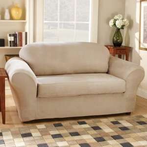  Stretch Suede Separate Seat Sofa Slipcover (Box Cushion 