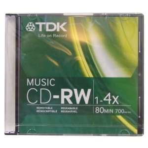  TDK Audio, CD R/W, 80 min Electronics