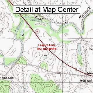   Map   Leipers Fork, Tennessee (Folded/Waterproof)